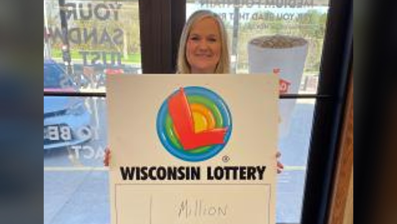 Shawn Flyte of Milton came forward last week to claim a winning $1 million Super Millions ticket at the Madison Lottery office