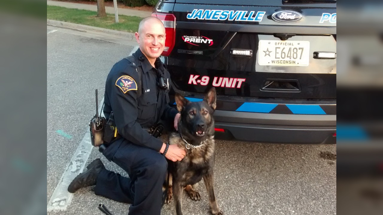 After years of dedicated service, the Janesville Police Department is bidding farewell to K-9 Grand, a beloved member of the force.