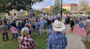 Saturday morning protests in downtown Janesville opposing Trump to resume
