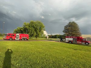 Emergency crews responding to tornado damage in Belleville